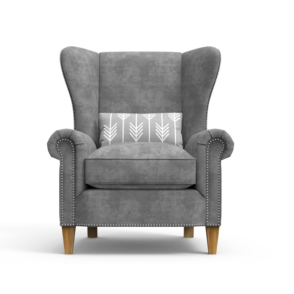 KNIGHTS Arm Chair - Grey